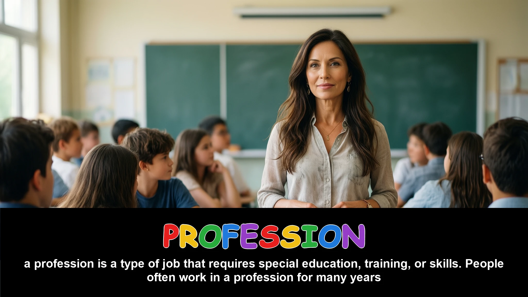 English Illustration for profession